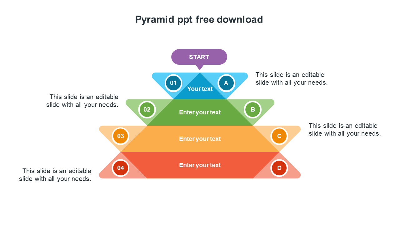 Free - Creative Pyramid PPT Free Download Slide Templates